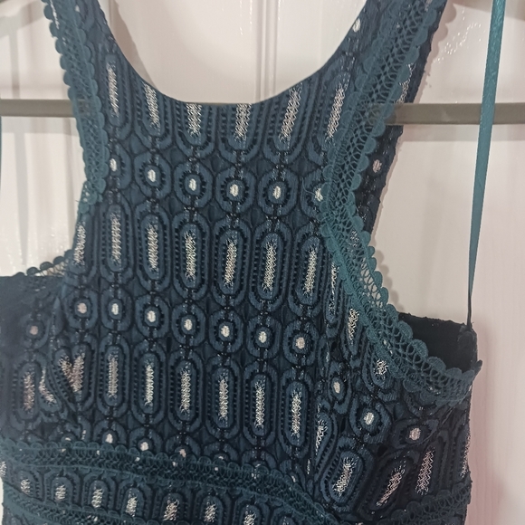 Francesca’s Teal Blue Lace Dress - Size medium - Picture 10 of 10